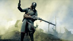Battlefield 1 Enemy Germany Soldier with a Weapon