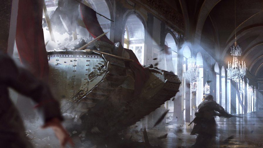 Battlefield 1 Mark IV in the House Painting