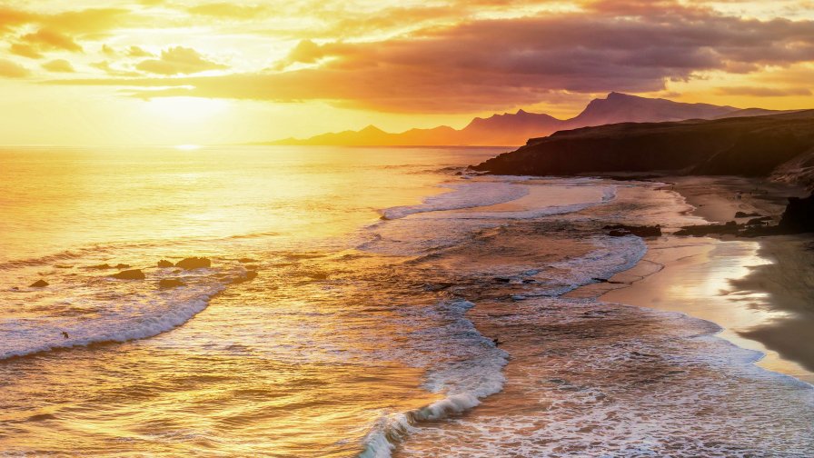 Beautiful Beach and Sunset