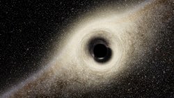 Beautiful Black Hole in Space