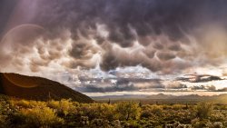 Beautiful Clouds and Desert