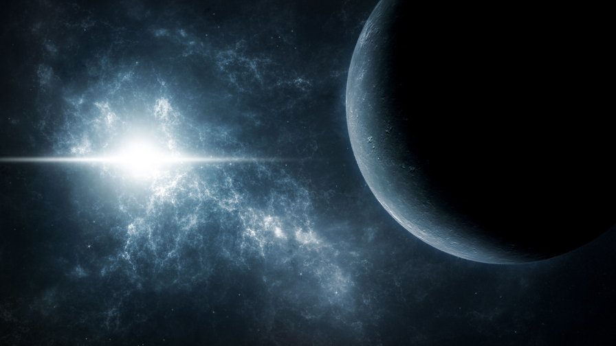 Big Bang Near Planet In Space