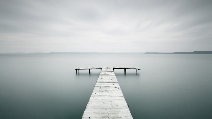 Bridge and Perfect Calm Lake