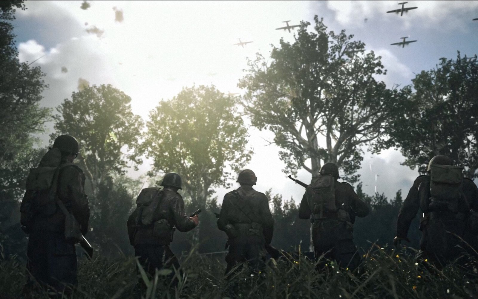 Call of Duty World War II Beautiful Sunny Day and Soldiers