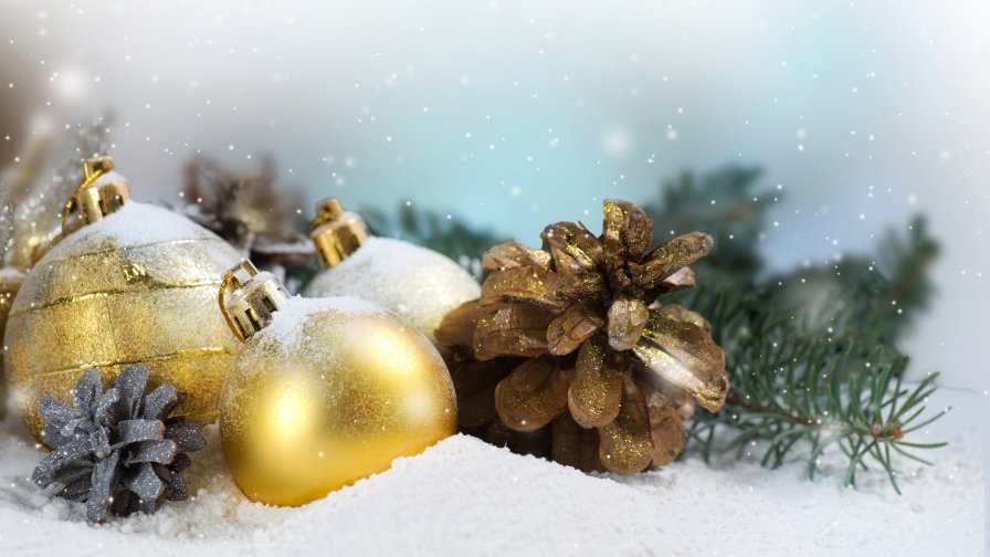 Christmas Balls and Branch