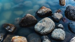 Colored Stones in the Water