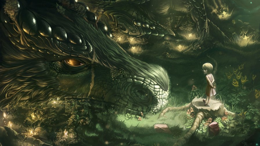 Dragon and Little Girl