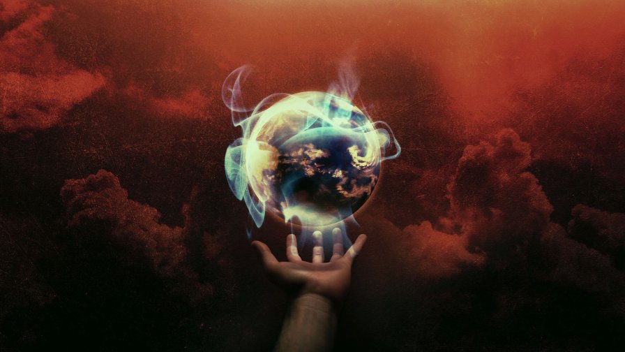 Earth 3D and Hand