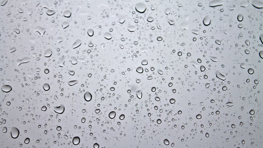 Many Water Drops on the Glass
