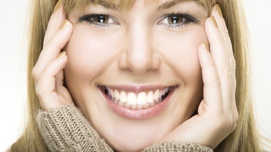 Pretty Blonde Smiling Girl