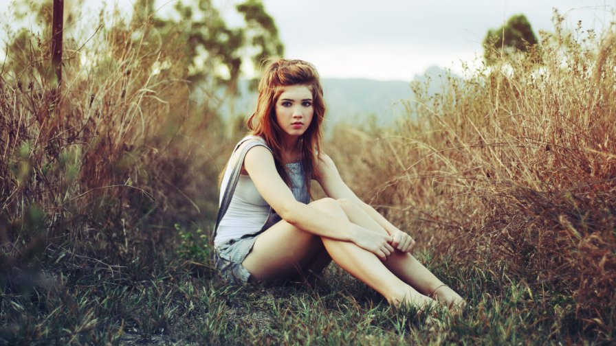 Pretty Teen Girl Brown Hair