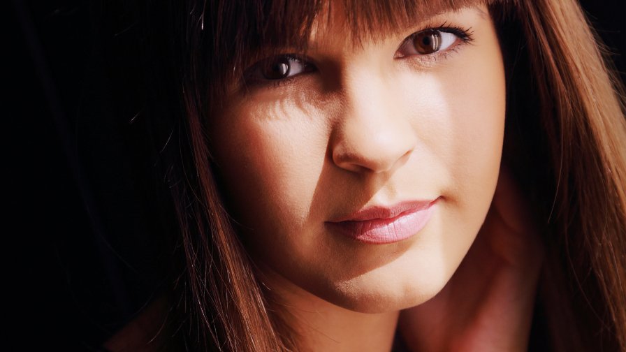 Vesta Borisova Pretty Young Girl with Beautiful Brown Hair