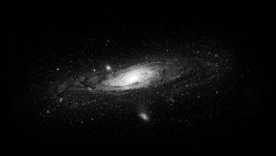 White Galaxy in the Dark Space
