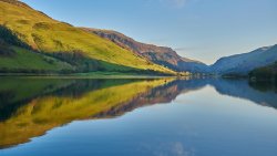 Beautiful Lake in Mountain Valley
