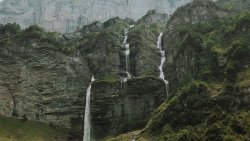 Beautiful Waterfall in Cliffs