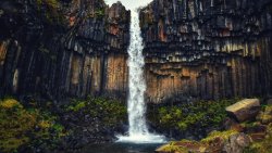 Wonderful Svartifoss Waterfall